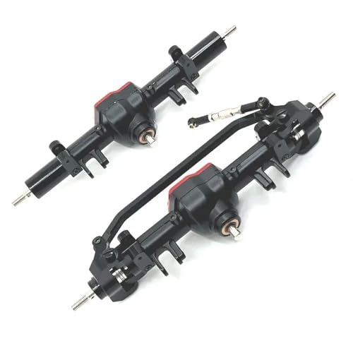 NexusDrive Metall -Upgrade vordere Hinterachsen- und Differentialbaugruppenersatzteile, die mit RC -Automodellen MN128 MN86 G500 kompatibel sind(Black) von NexusDrive