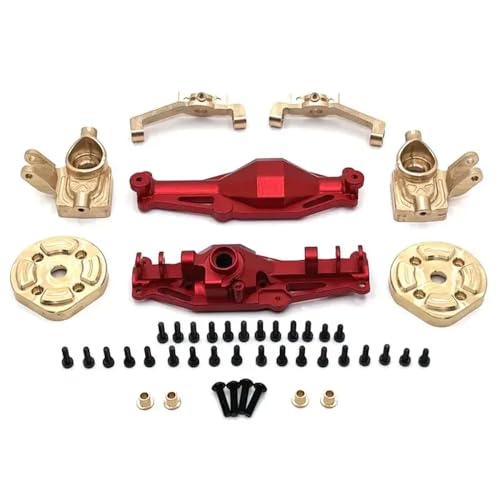 NexusDrive Metall Vordere Hinterachse Schale Messing Cup C Sitzabdeckung kompatibel mit Hyper Go H12Y H12+ RC Crawler Buggy Car Upgrade -Teile(F-R) von NexusDrive