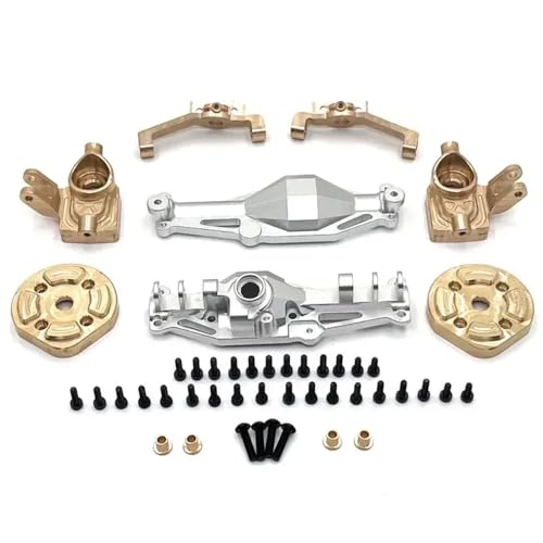 NexusDrive Metall Vordere Hinterachse Schale Messing Cup C Sitzabdeckung kompatibel mit Hyper Go H12Y H12+ RC Crawler Buggy Car Upgrade -Teile(F-S) von NexusDrive