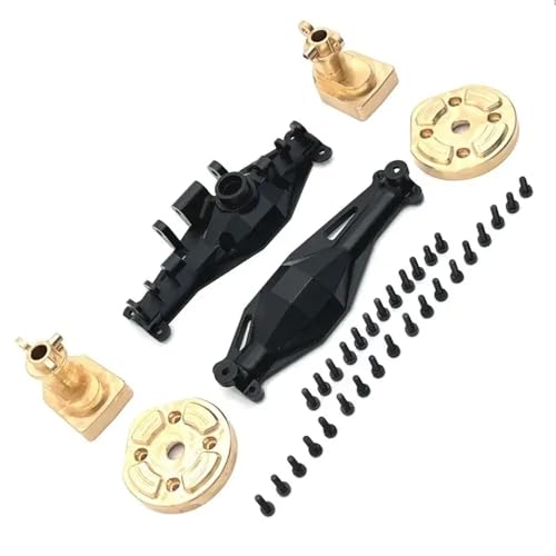 NexusDrive Metall Vordere Hinterachse Schale Messing Cup C Sitzabdeckung kompatibel mit Hyper Go H12Y H12+ RC Crawler Buggy Car Upgrade -Teile(R-BK) von NexusDrive