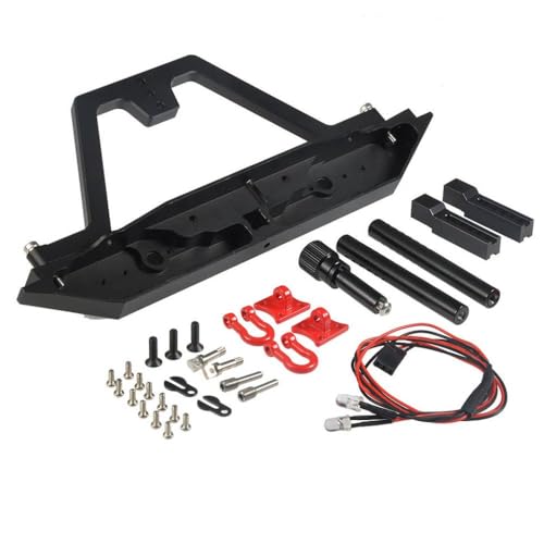 NexusDrive Metall vorderen Stoßfänger mit Anhängerhaken für 1 10 Skala RC Crawler Upgrade -Teile kompatibel mit verschiedenen 1 10 RC -Modellen(Rear Bumper) von NexusDrive