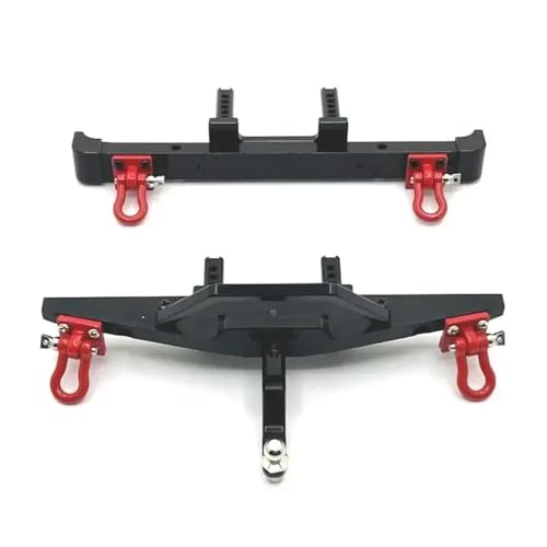 NexusDrive Mn128 Mn86 G500 kompatibler Metall vorne Heckstoßstange mit Schlepptau -Aufrüstung für 1 12 -Skala -RC -Autos(Black) von NexusDrive