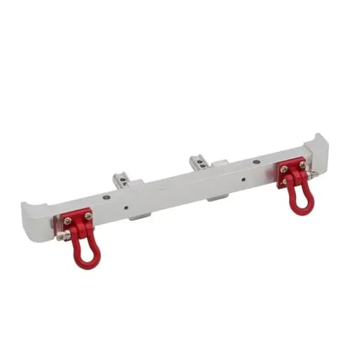 NexusDrive Mn128 Mn86 G500 kompatibler Metall vorne Heckstoßstange mit Schlepptau -Aufrüstung für 1 12 -Skala -RC -Autos(Silver R) von NexusDrive