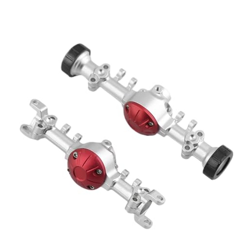NexusDrive RC -Auto -Upgrade -Teile Metall Vordere Hinterachergehäuse Gehäuse -Häutungshängebrücke Zugabstange kompatibel mit 1/18 1/24 Skala 4x4 Z Modellfahrzeuge(Front and Rear) von NexusDrive