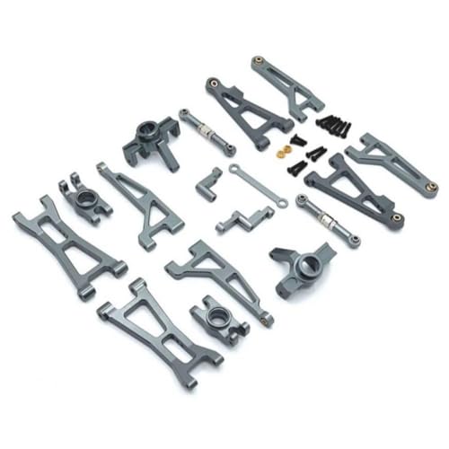 NexusDrive RC -Auto -Upgrade -Teile vorne Suspensionsarme und Metalllenkungsstangen kompatibel mit den Modellen 16207 16208 16209 16210 1 16 Skala(16207 Grey) von NexusDrive