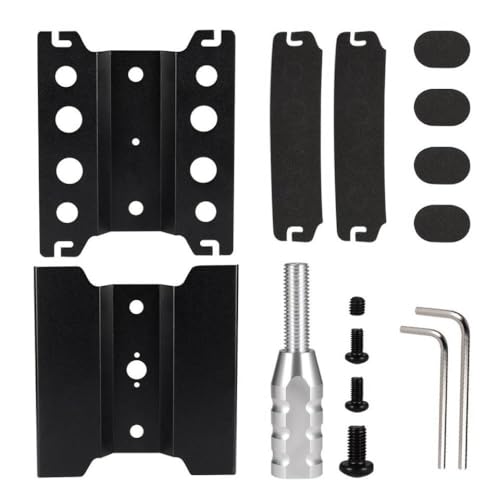 NexusDrive RC -Auto- und Crawler Arbeitsständer Montageplattform kompatibel mit 1/10 1/8 1/12 Skalierungsmodelle Metallreparaturstation Metall(High Black) von NexusDrive