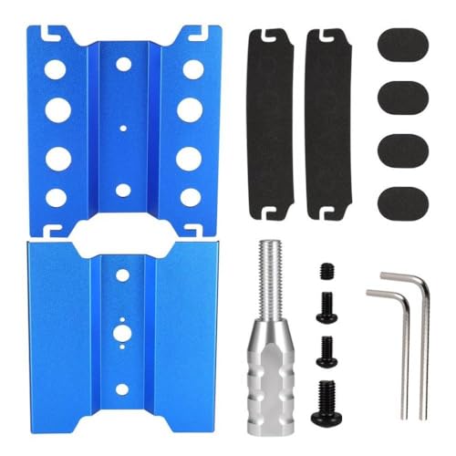 NexusDrive RC -Auto- und Crawler Arbeitsständer Montageplattform kompatibel mit 1/10 1/8 1/12 Skalierungsmodelle Metallreparaturstation Metall(High Blue) von NexusDrive