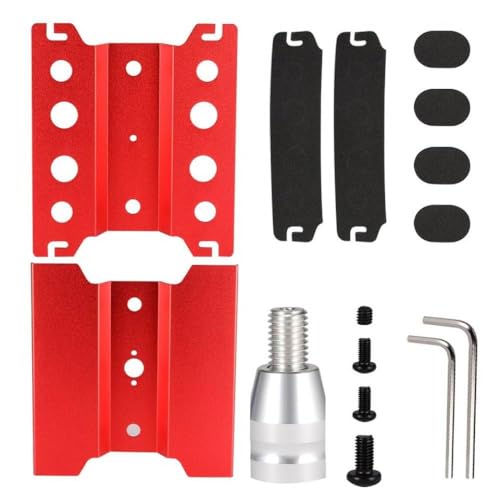 NexusDrive RC -Auto- und Crawler Arbeitsständer Montageplattform kompatibel mit 1/10 1/8 1/12 Skalierungsmodelle Metallreparaturstation Metall(Red) von NexusDrive