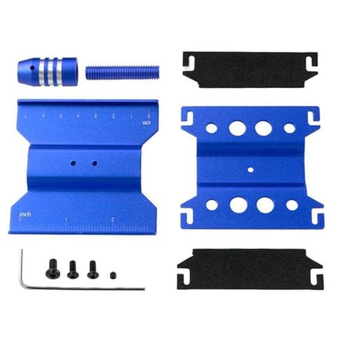 NexusDrive RC Car Reparaturständer Workstation kompatibel mit SCX24 1/16 1/18 1/24 Skala RC Crawler Buggy Modelle Universal RC Fahrzeugwartungsinhaber(Blue) von NexusDrive