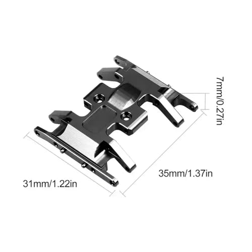NexusDrive SCX24 90081 1 24 Skala RC Crawler Car Getriebemontage Basis Getriebe Halterplatte Ersatzteil kompatibel mit 1 24 -Skala -RC -Crawler -Fahrzeugen(Black) von NexusDrive