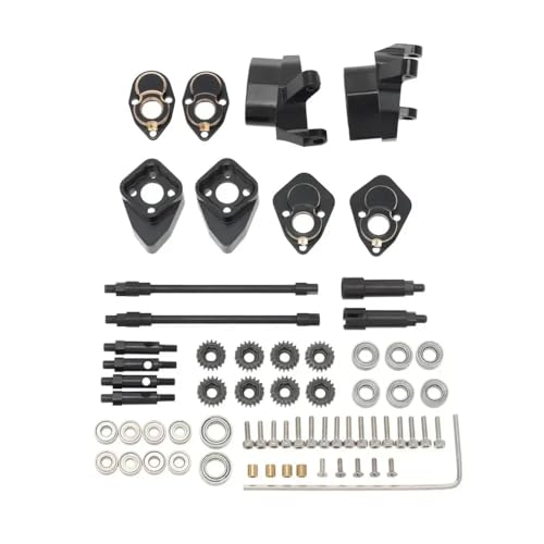 NexusDrive SCX24 90081 C10 Kompatible Metall -Metall -Portal -Achsen -Upgrade -Teile -Hebe -Modifikations -Kit für 1 24 -Skala -RC -Crawler(Black) von NexusDrive