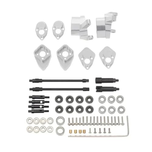 NexusDrive SCX24 90081 C10 Kompatible Metall -Metall -Portal -Achsen -Upgrade -Teile -Hebe -Modifikations -Kit für 1 24 -Skala -RC -Crawler(Silver) von NexusDrive