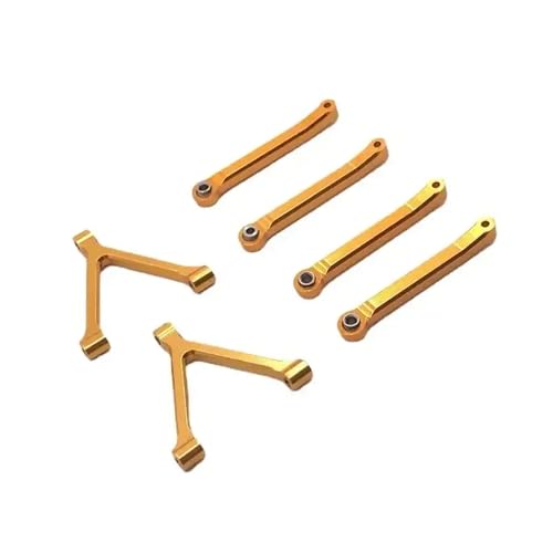NexusDrive SG2801 RC-Autoverbindungsstab-Set Metall-Upgrade Teil kompatibel mit SG-2801-Modell(Yellow) von NexusDrive