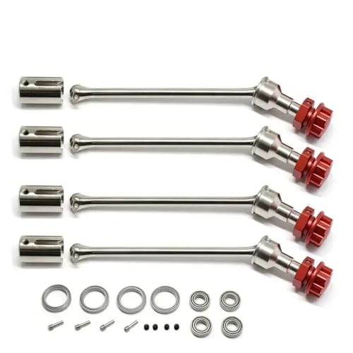 NexusDrive Stahl erweiterter Trainingsbaumkit 8996X 4 Metall -Upgrade -Teile kompatibel mit 1 10 -Skala -RC -Streckenautos wie 89086 und ähnlichen Modellen(Silver red) von NexusDrive