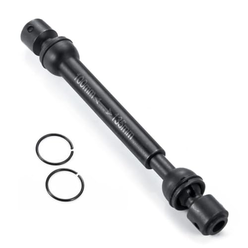 NexusDrive Stahlantriebswellenmitte -Getriebeswelle kompatibel mit 1 10 RC Crawler -Modellen 90046 AXI03007 TRX6 VS4 10 Passt Verschiedene Autos mit Schwerer Fernbedienungst.(100-135mm) von NexusDrive