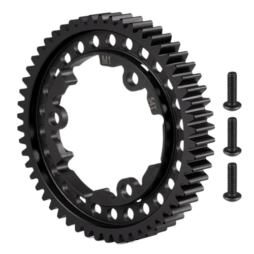 NexusDrive Stahlsporngetriebe M1 46T 50T 51T 52T 54T kompatibel mit 1 10 Skala 2 0 VXL -Modelle 1 5 Skala 1 10 maxx 1 7 xo 1 Upgrade -Teile für RC -Cars(54T-HR) von NexusDrive
