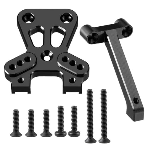 NexusDrive Stoßdämpfer -Montierrad -Hex -Adapter für 1 18 -Skala -RC -Auto kompatibel mit Latrax Teton vorderen ALU -Upgrade -Teile von Yeahrun(Front Mount-Black) von NexusDrive