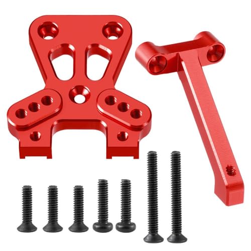 NexusDrive Stoßdämpfer -Montierrad -Hex -Adapter für 1 18 -Skala -RC -Auto kompatibel mit Latrax Teton vorderen ALU -Upgrade -Teile von Yeahrun(Front Mount-Red) von NexusDrive