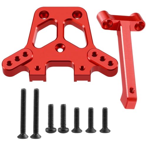 NexusDrive Stoßdämpfer -Montierrad -Hex -Adapter für 1 18 -Skala -RC -Auto kompatibel mit Latrax Teton vorderen ALU -Upgrade -Teile von Yeahrun(Rear Mount-Red) von NexusDrive