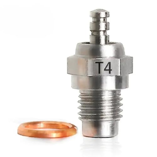 NexusDrive T4 Standard -Zündkerzenmedium für 4 -Takt -RC -Auto -Motor kompatibel mit Toyan Saito Models Ersatz Reparaturteile Zubehör(10pcs) von NexusDrive