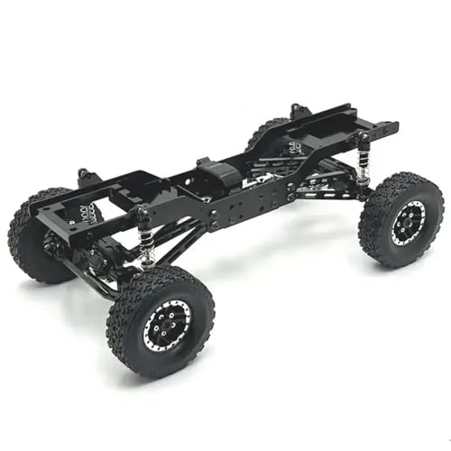 NexusDrive Upgrade Metall vordere Heckrahmenrahmen -Gehäuse mit Mn Modell 1 12 Mn78 RC -Autoteile kompatibel(Black) von NexusDrive