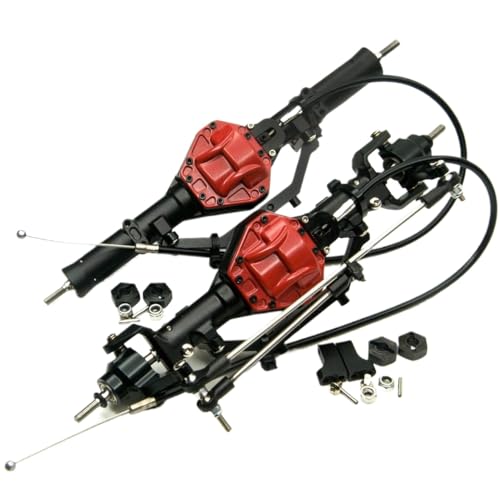 NexusDrive Yeahrun 4WD Lock Metall Vordere Hinterachse -Upgrade -Teile, die mit 1 10 -Skala -RC -Crawler -Auto kompatibel sind(Front and Rear) von NexusDrive