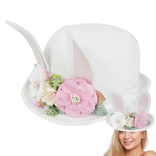 Bunny Ohrs Beanie Hut, Hasenohren Hut Für Männer | Hasenohren Zeigen Mit Blumen,Stilvoller Weicher Kopfschmuck, Halloween -Kopfbedeckungskostüme, Fotografie -Requisiten Für Frauen, Bunny Ohrs Beanie Hut, Hasenohren Hut Für Männer | Hasenohren Zeigen Mit Blumen,Stilvoller Weicher Kopfschmuck, Halloween -Kopfbedeckungskostüme, Fotografie -Requisiten Für Frauen, von Nexusectar