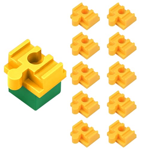 Eisenbahnschienen-Verbindungsstücke,Holz-Bahnschienen-Verbindungsstücke - Schienenadapter für Holzeisenbahn - Set mit 10 Eisenbahnschienen-Zubehörteilen aus Holz für Kinder ab 3 Jahren, Eisenbahnschienen-Verbindungsstücke,Holz-Bahnschienen-Verbindungsstücke - Schienenadapter für Holzeisenbahn - Set mit 10 Eisenbahnschienen-Zubehörteilen aus Holz für Kinder ab 3 Jahren, von Nexusectar