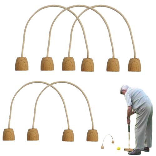 Geschicklichkeitssteigerung Krocketreifen Und Wickets - Zuverlässige Leistung 5-teiliges Spieler-Krocket-Wickets-Set - 7,08 X 5,9 Zoll Weiche Krocketspiel-Baumwollpförtchen Für Rasen Und Hinterhof von Nexusectar