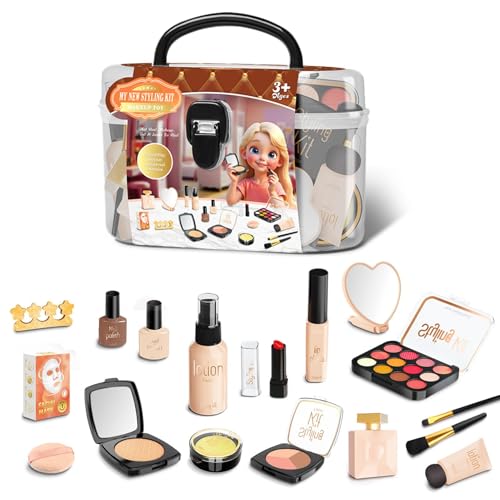 Little Girl Make -up Set - Little Girl Make -up Cosplay Kit | Edutainment Cosmetic Set Für Kindertag, Neujahr, Weihnachten, Geburtstag von Nexusectar