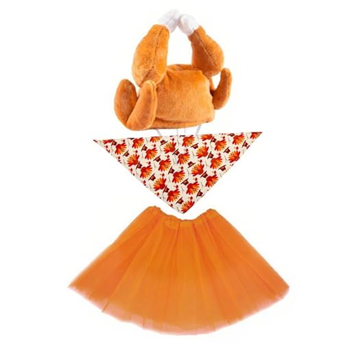 Nexusectar Gartengänse Kostüm Kleidung - 1 Set Entenoutfits, Outfits Der Gänse, Kopfbedeckung Tutu Bib Fall Statue Accessoires | Komfortable Rasenkunstgartendekoration Für Campingparty Im Freien von Nexusectar
