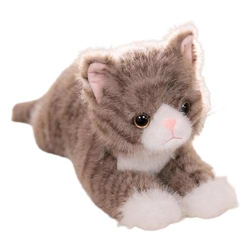 Nexusectar Katze der Tiere, niedliche Simulation aus weichem Plüsch, dekoratives Auto-Innenzubehör, bezaubernde Dekoration für Auto, Bett, Sofa Nexusectar Katze der Tiere, niedliche Simulation aus weichem Plüsch, dekoratives Auto-Innenzubehör, bezaubernde Dekoration für Auto, Bett, Sofa von Nexusectar