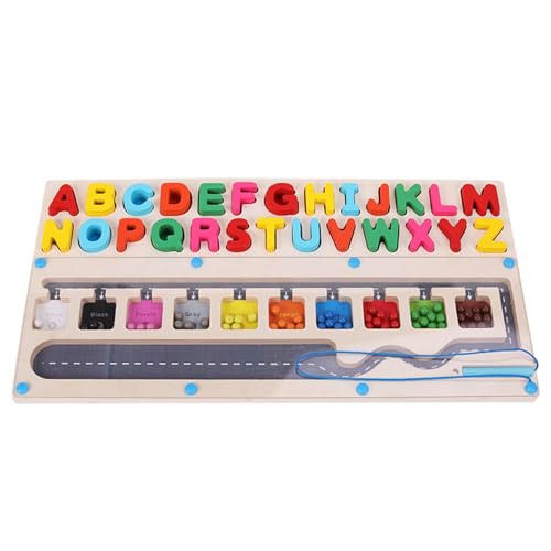 Nexusectar Magnetisches Labyrinth für Kinder im Alter von 3 bis 5 Jahren, magnetisches Alphabet-Labyrinth | Magnetisches Farblabyrinth | Lernspielzeug im Klassenzimmer für Kinder im Vorschulalter, von Nexusectar