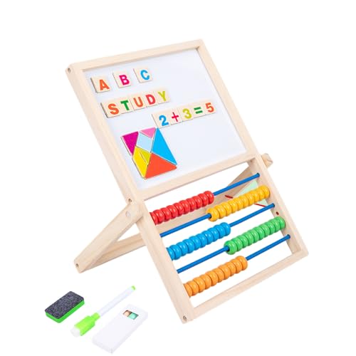 Nexusectar Magnetzeichnungsbrett, magnetische Zeichenbrett für Kinder | Math Wood Letter Nummer Magnet Board - Hand -Augenkoordination Multifunktionales Bildungsspielzeug für Kinder im Alter von 3+ von Nexusectar