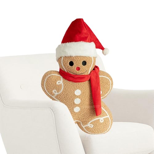 Nexusectar Plüschlebkuchenmann, Lebkuchenkissen Deko, Niedliche Desktop Deko Weihnachtsdekoration für Zuhause Festliche Wohnzimmer Schlafzimmer Auto Dekoration Nexusectar Plüschlebkuchenmann, Lebkuchenkissen Deko, Niedliche Desktop Deko Weihnachtsdekoration für Zuhause Festliche Wohnzimmer Schlafzimmer Auto Dekoration von Nexusectar