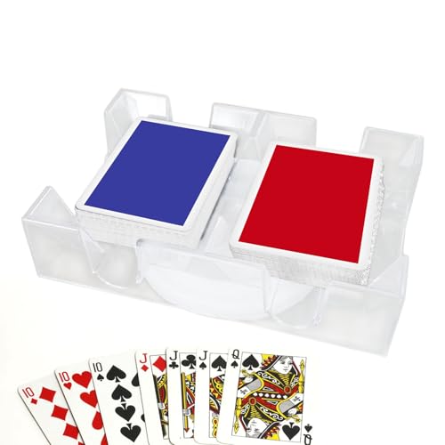 Nexusectar Revolving Card Inhaber, Clear Revolving Card Holder Deck, Mühelose Kartenmanagement | Robust Praktische Schwenkkartenhalter Rotierende Tablett Für Partyspiel Kinder Erwachsene von Nexusectar