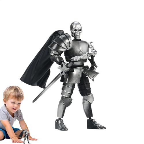 Nexusectar Schädelaktionsfigur, Skeleton Actionfigur Spielzeug - Artikuliertes Cooles Design beweglicher Spielzeug - Figurenmodell für Wohnkern, Desktop - für Schlafzimmer von Nexusectar