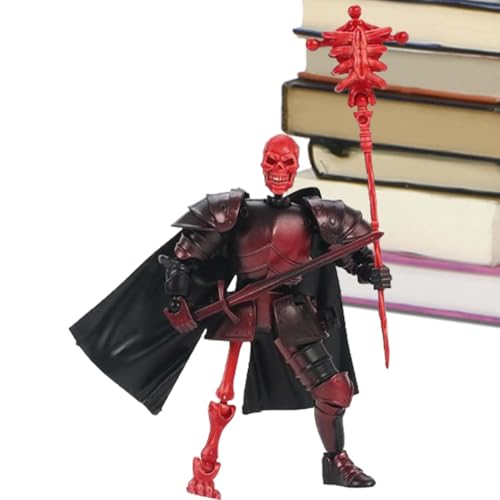 Nexusectar Skelettfigur Spielzeug, Schädel Actionfigur - Multi-Artikular Cool Design Movable Toys | Figurenmodell für Wohnkern, Desktop - für Schlafzimmer von Nexusectar