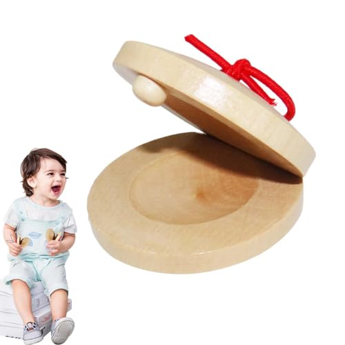 Percussion Castanets - Percussion Instrument, Traditionelle Percussion Castanets, Kinderholz Castanet | Funny Finger Castanets, Spanische Handperkussionsinstrumente Für Kinderthemenpartys Percussion Castanets - Percussion Instrument, Traditionelle Percussion Castanets, Kinderholz Castanet | Funny Finger Castanets, Spanische Handperkussionsinstrumente Für Kinderthemenpartys von Nexusectar