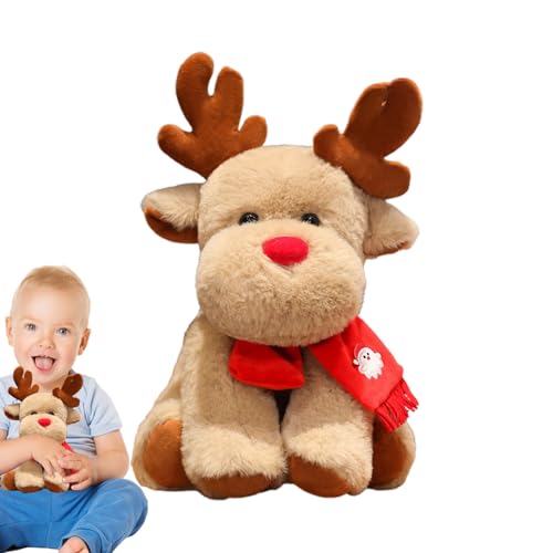 Plüsch-Hirsch-Stofftier, Rentier-Stofftier | Anschmiegsames, weiches Rentierspielzeug,Kuscheliges Kinderzimmer-Tierkissen für Wohnzimmer, Schlafzimmer, Stuhl, Sofa, Couch Stofftier für Kinderzimmer Re Plüsch-Hirsch-Stofftier, Rentier-Stofftier | Anschmiegsames, weiches Rentierspielzeug,Kuscheliges Kinderzimmer-Tierkissen für Wohnzimmer, Schlafzimmer, Stuhl, Sofa, Couch Stofftier für Kinderzimmer Re von Nexusectar