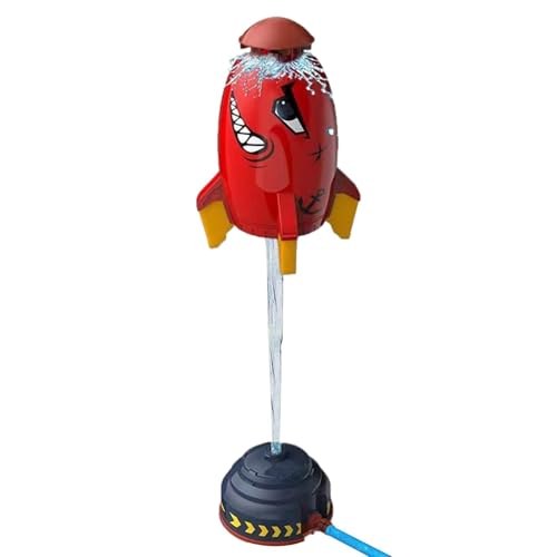 Raketensprinkler-Spielzeug, 360 Rotations-Cartoon-Sprinkler-Raketenschiff, Wasserspielzeug für den Außenbereich, lässt Sich am Gartenschlauch befestigen, lustiges Spritzspielzeug für den Raketensprinkler-Spielzeug, 360 Rotations-Cartoon-Sprinkler-Raketenschiff, Wasserspielzeug für den Außenbereich, lässt Sich am Gartenschlauch befestigen, lustiges Spritzspielzeug für den von Nexusectar