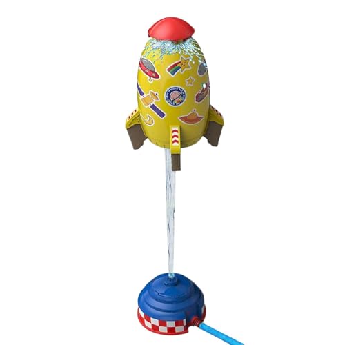 Raketensprinkler für Kinder | Hydro Launch 360 rotierender Weltraumraketensprinkler,Wasserspielzeug für den Außenbereich, lässt Sich am Gartenschlauch befestigen, lustiges Spritzspielzeug Raketensprinkler für Kinder | Hydro Launch 360 rotierender Weltraumraketensprinkler,Wasserspielzeug für den Außenbereich, lässt Sich am Gartenschlauch befestigen, lustiges Spritzspielzeug von Nexusectar