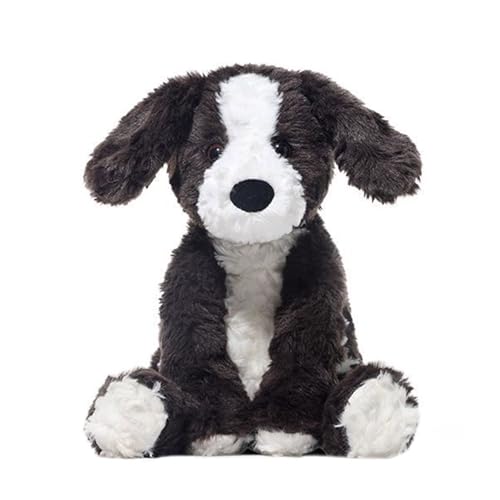 UnübertroffenBorder Collie Stofftier, Schwarz-weißes Welpenspielzeug,Realistischer Stofftier Border Collie - Weiches, Umarmbares Welpen-Plüsch-Hundespielspielzeug Für Kinder, Mädchen, Familie, Freunde von Nexusectar