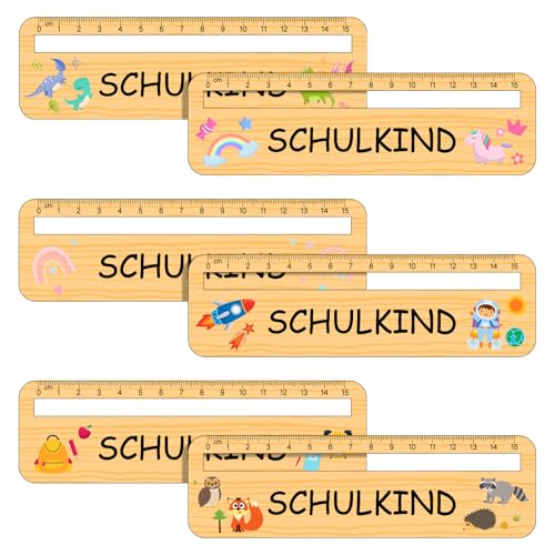 Nezyo Einschulung Geschenk 6 Stück Lesezeichen Schulkind Lesehilfe für Kinder Schulanfang Schulkind Geschenke für Schultüte Lesezeichen aus Holz 15 cm Lineal für Kinder Grundschule Buchliebhaber Nezyo Einschulung Geschenk 6 Stück Lesezeichen Schulkind Lesehilfe für Kinder Schulanfang Schulkind Geschenke für Schultüte Lesezeichen aus Holz 15 cm Lineal für Kinder Grundschule Buchliebhaber von Nezyo