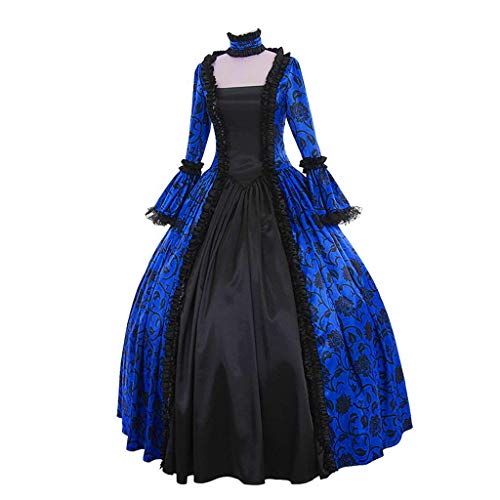 Nhainel Mittelalter Kleid GroßE GrößEn, Halloween Kostüm Damen Renaissance Kleid Karneval Kostüm Kleider Damen Festlich Prinzessin Kleid Damen Viktorianisches Kleid von Nhainel