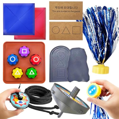 Nhcuijun Gonggi Korean Game, Traditional Korean Games, Gonggi Steine Catching Game,Korean Folk Game Set, Jebi chagi, Gong-gi, Biseokchigi, Paeng-y, DDAKJI, Family Travel Games von Nhcuijun