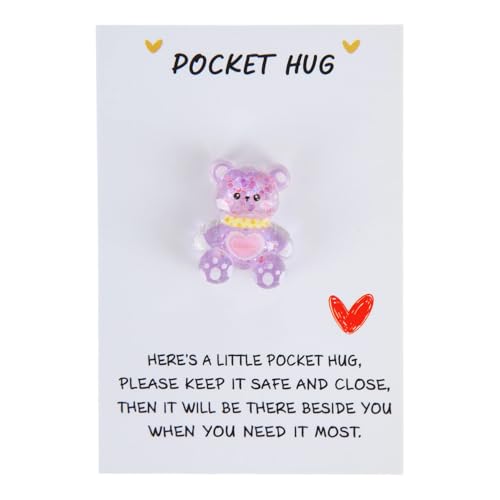 Nhemeylp Pocket Bear Hug, Mini Tier Bär Pocket Hug Geschenk für Freunde Liebhaber mit Karte, Positive Geschenke für Frauen Männer, Emotionale Unterstützung Geschenk für Geburtstag, Hochzeit Nhemeylp Pocket Bear Hug, Mini Tier Bär Pocket Hug Geschenk für Freunde Liebhaber mit Karte, Positive Geschenke für Frauen Männer, Emotionale Unterstützung Geschenk für Geburtstag, Hochzeit von Nhemeylp