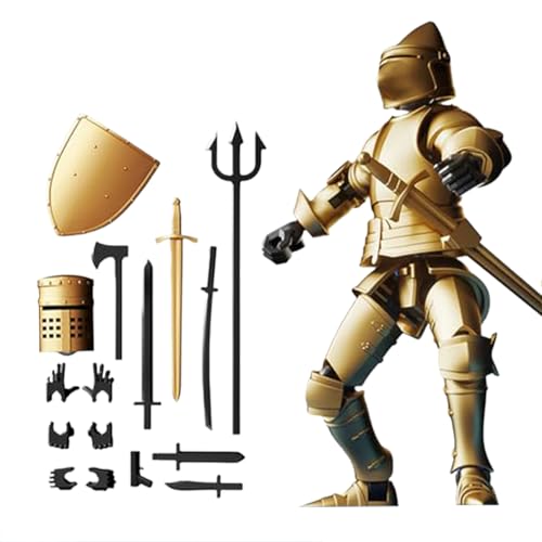 Nhujevkom Anime Actionfiguren Für Kinder,Schreibtisch Deko Figur - Flexibles Bausatz Modell Mittelalter Deko Für Schreibtisch Bücherregal Nachttisch von Nhujevkom