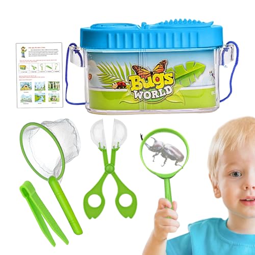 Nhujevkom Fliegenfänger Set Für Kinder - Fliegenjagd Set Für Kinder Mit Transparentem Käfig Und Beobachtungsfenster | Transparente Falle Mit Lupenfunktion Für Entdeckungstouren Draußen Spiel Garten Nhujevkom Fliegenfänger Set Für Kinder - Fliegenjagd Set Für Kinder Mit Transparentem Käfig Und Beobachtungsfenster | Transparente Falle Mit Lupenfunktion Für Entdeckungstouren Draußen Spiel Garten von Nhujevkom