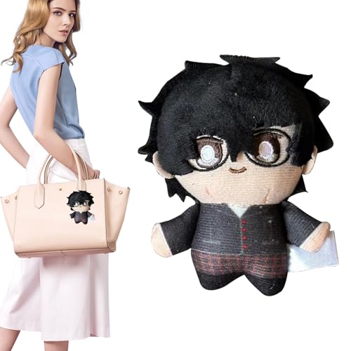 Nhujevkom Gefüllte Kissenpuppe für Fans, klassischer Plüsch-Cartoon-Charakter, Taschenanhänger, stilvolles Geldbörsen-Accessoire, niedliches gefülltes Anime-Modell für Erwachsene, Männer, von Nhujevkom